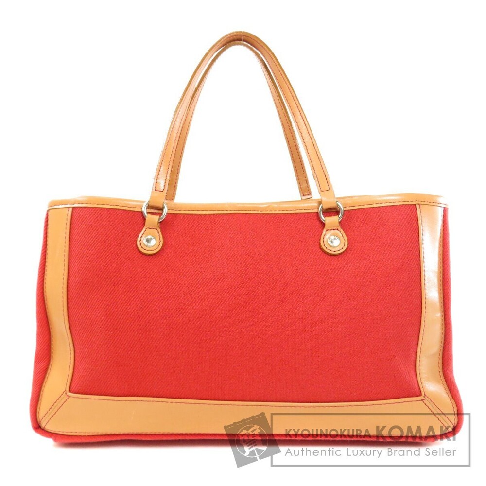Burberry Blue Label Two Tone Canvas Handbag